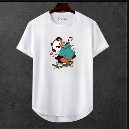 Unisex Oversize Şehir Baskili T-shirt